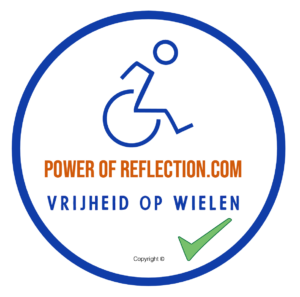 Sticker PowerOfReflection.com Vrijheid op Wielen